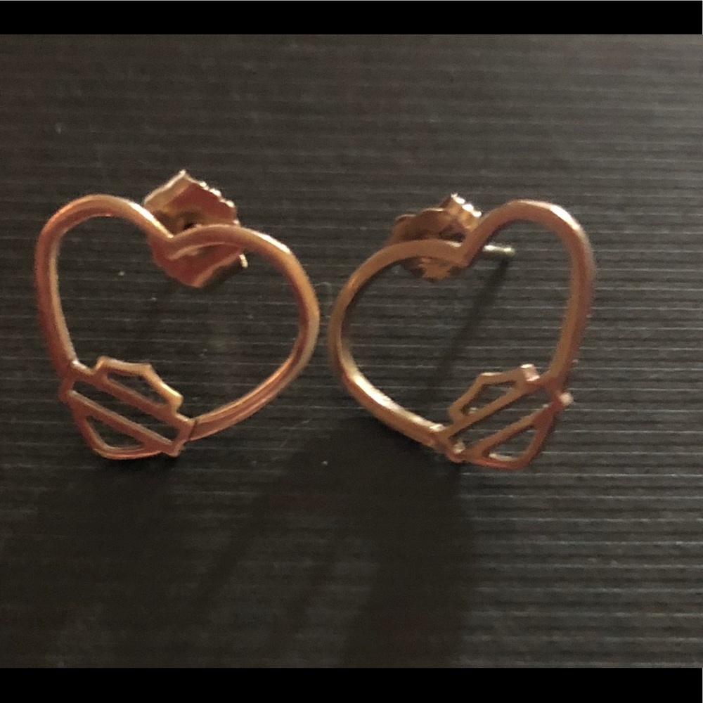 10kt Harly Davidson earrings